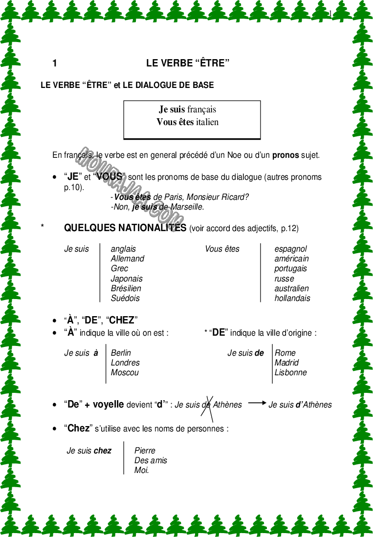 exercices pour la 6eme année